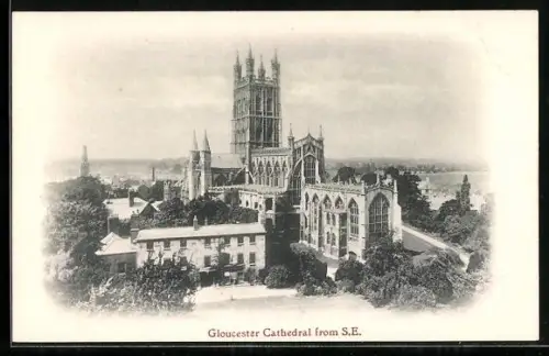 AK Gloucester, View of the Cathedral from south-east