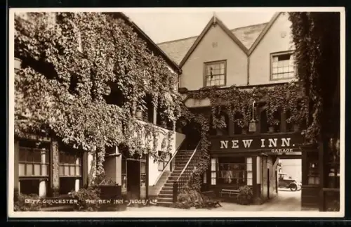 AK Gloucester, The New Inn with garage