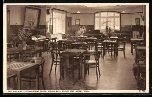 AK Herne Bay, The Railway Convalescent Home, Smoke and Games Room