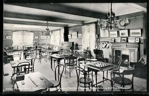 AK Herne Bay, The Railway Convalescent Home, Smoking and sitting room