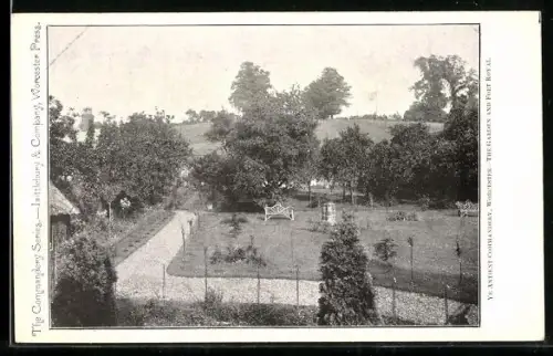 AK Worcester, Ye Antient Commandery, The Garden and Fort Royal