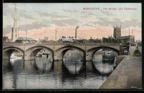 AK Worcester, The Bridge and Cathedral