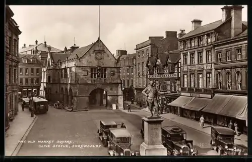 AK Shrewsbury, The Old Market Square, Clive Statue