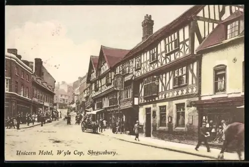 AK Shrewsbury, Wyle Cop, Unicorn Hotel