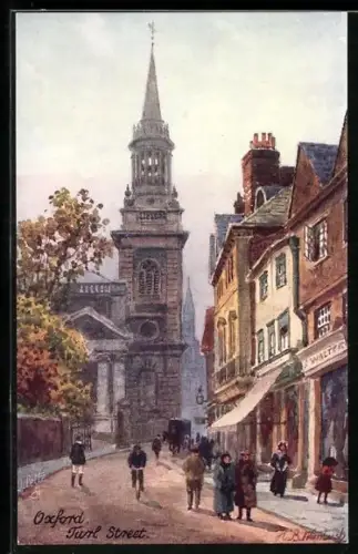 Künstler-AK Raphael Tuck & Sons Nr.7952: Oxford, Section in Turl Street