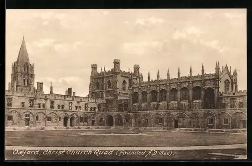 AK Oxford, Christ Church Quad, founded 1546