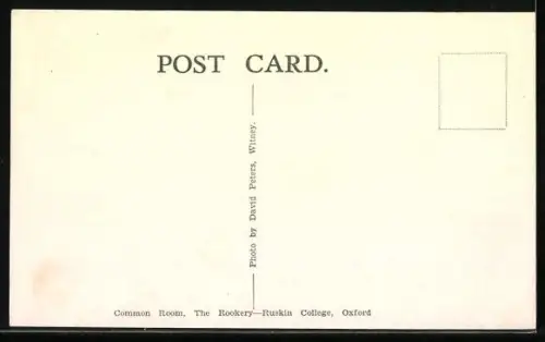 AK Oxford, Ruskin College, The Rookery, Common Room