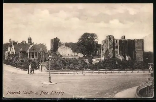 AK Newark, The Castle and Free Library