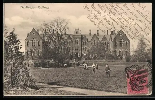 AK Darlington, View of Darlington College with Grounds