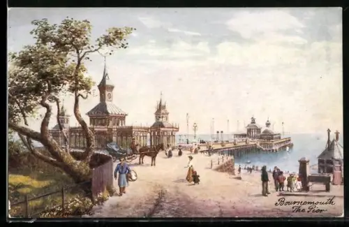Künstler-AK Raphael Tuck & Sons Nr. 7505: Bournemouth, The Pier