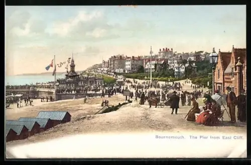 AK Bournemouth, The Pier from East Cliff