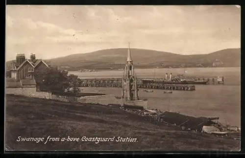 AK Swanage, Panorama from a-bove Coastguard Station