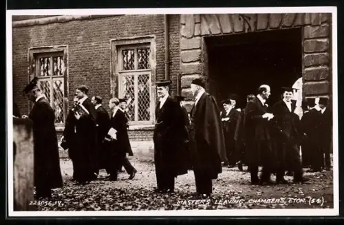 AK Eton, Masters Leaving Chambers