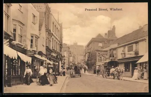 AK Windsor, Peascod Street mit Geschäften