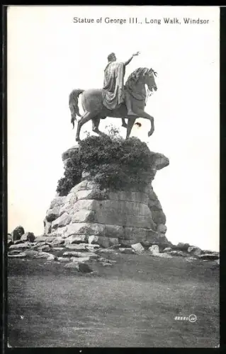 AK Windsor, Statue of George III., Long Walk