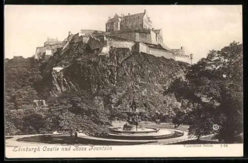 AK Edinburgh, Castle and Ross Fountain