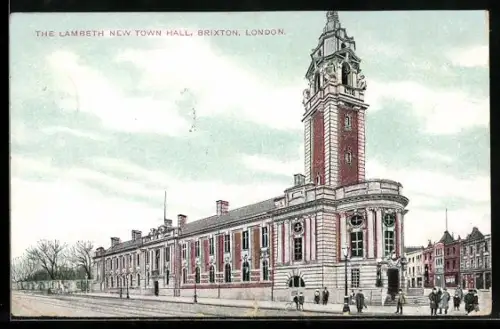 AK London, Brixton, The Lambeth New Town Hall