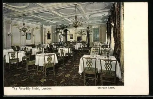 AK London, The Piccadilly Hotel, Georgian Room