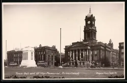 AK Birkenhead, Town Hall and Gr. War Memorial