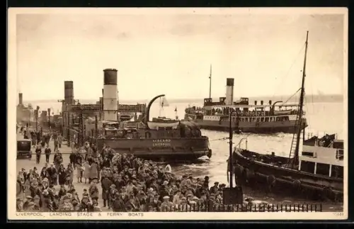 AK Liverpool, Landing Stage and Ferry Boats