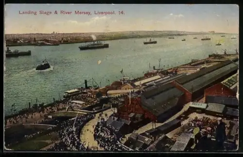 AK Liverpool, Landing Stage and River Mersey