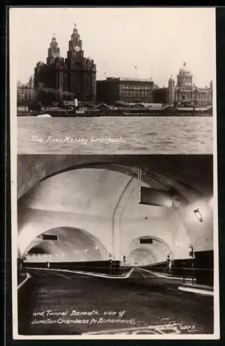 AK Liverpool, The River Mersey, Tunnel Beneath