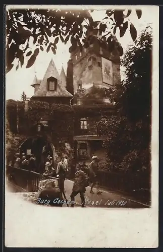 Foto-AK Burg Cochem /Mosel, Burg Cochem Juli 1931