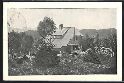 AK Hinterzarten, Zunfthütte am Silberberg
