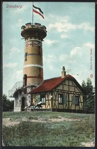 AK Biebertal, Dünsberg mit Reichsflagge