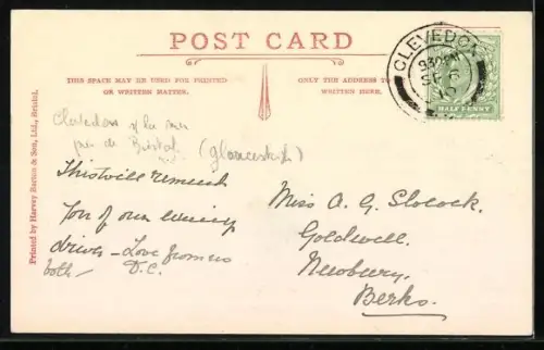 AK Clevedon, Coleridge`s Cottage