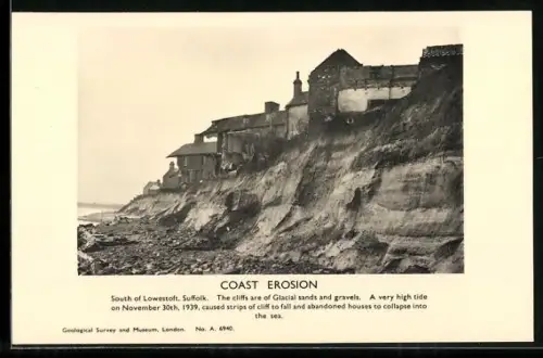 AK Suffolk, South of Lowestoft, Coast Erosion