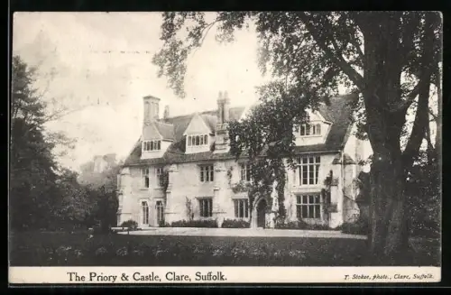 AK Clare /Suffolk, The Priory & Castle