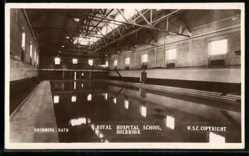 AK Holbrook, Swimming bath in the Royal Hospital School