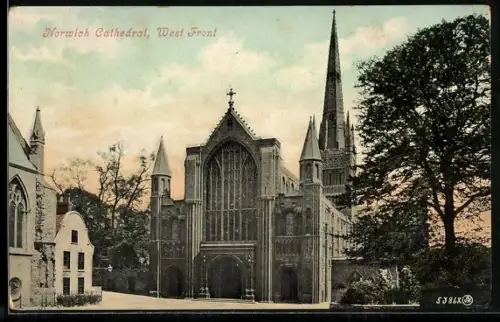 AK Norwich, Cathedral, West Front