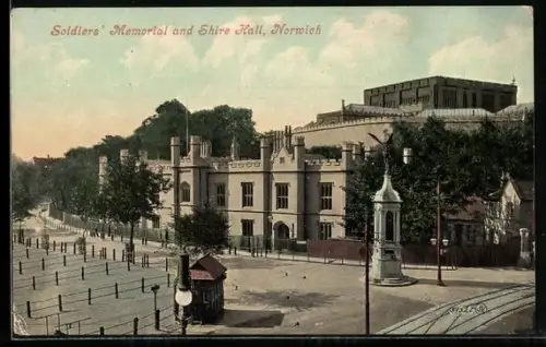 AK Norwich, Soldiers` Memorial and Shire Hall