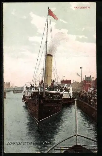 AK Yarmouth, Departure of the London Boat