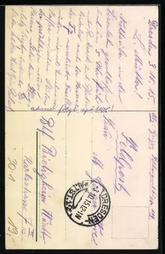 AK Schulterklappe eines Sächsischen Regiments