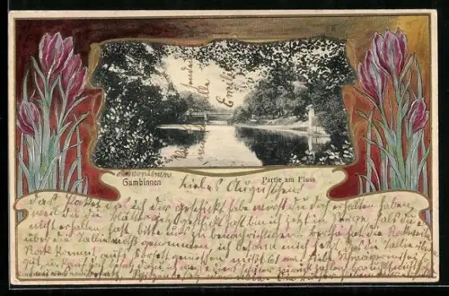 Präge-AK Gumbinnen, Partie am Fluss