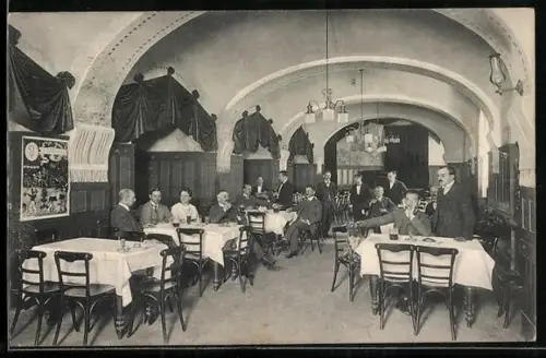 AK Wien, Restaurant Salvator-Keller, Bes. Conrad Dietrich Stumvoll, Hoher Markt, Eingang Salvatorgasse