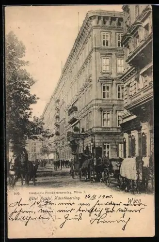 AK Wien, Hôtel Bristol, Kärnthnerring