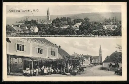 AK Meiseldorf /N.-Ö., Gruss aus Stockern, Gasthof zum heiligen Johannes von Roman Wachelhofer