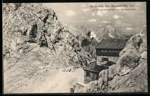AK Meilerhütte, Berghütte an der Dreitorspitze bei Partenkirchen