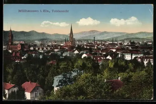 AK Mülhausen / Mulhouse, Teilansicht des Ortes, Vue generale