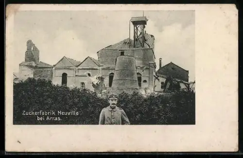 AK Neuville, Blick auf die Zuckerfabrik