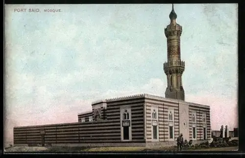 AK Port-Said, Mosque, Moschee mit Minarett