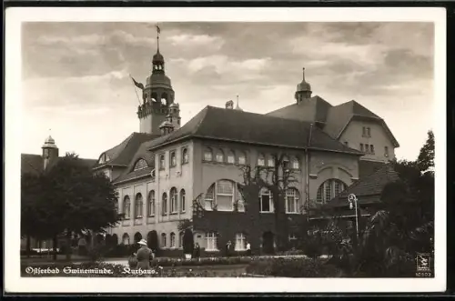 AK Swinemünde, am Kurhaus