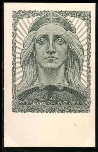 Künstler-AK Fidus: Germania 1914