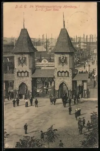AK Hamburg, D. L. G. 24. Wanderaustellung, 2.-7. Juni 1910