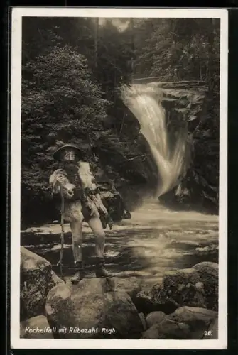 AK Kochelfall mit Rübezahl