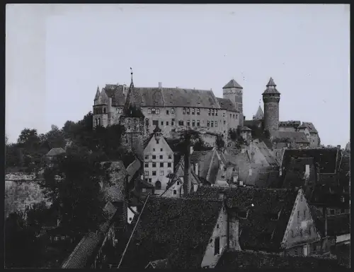 Fotografie Bedler & Vogel, Darmstadt, Ansicht Nürnberg, Blick nach der Burg von der Südseite